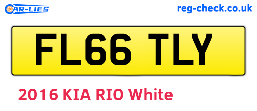 FL66TLY are the vehicle registration plates.