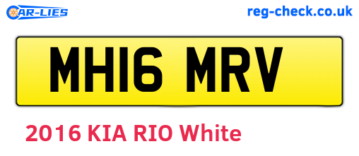 MH16MRV are the vehicle registration plates.