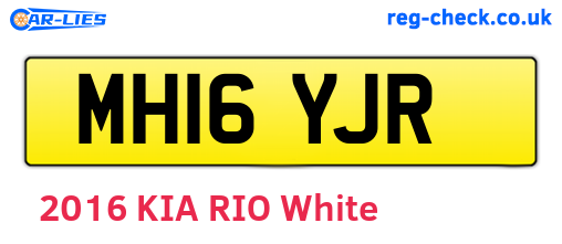 MH16YJR are the vehicle registration plates.