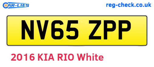 NV65ZPP are the vehicle registration plates.