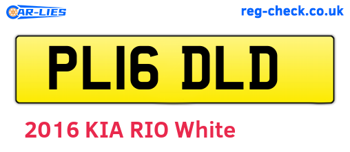 PL16DLD are the vehicle registration plates.