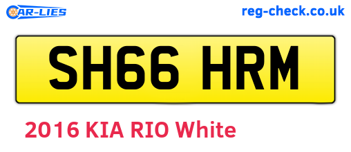 SH66HRM are the vehicle registration plates.