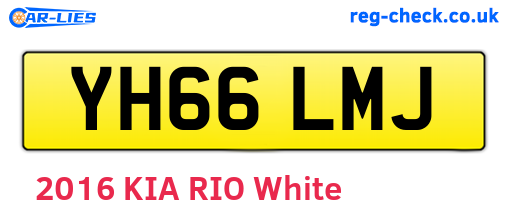 YH66LMJ are the vehicle registration plates.