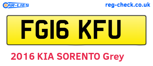 FG16KFU are the vehicle registration plates.