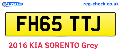 FH65TTJ are the vehicle registration plates.