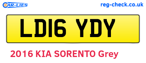 LD16YDY are the vehicle registration plates.