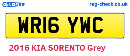 WR16YWC are the vehicle registration plates.