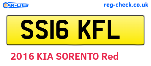 SS16KFL are the vehicle registration plates.