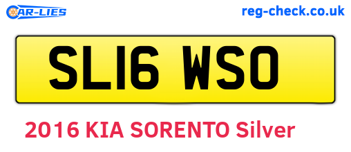 SL16WSO are the vehicle registration plates.