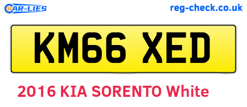 KM66XED are the vehicle registration plates.
