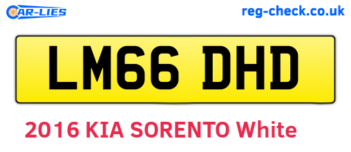 LM66DHD are the vehicle registration plates.