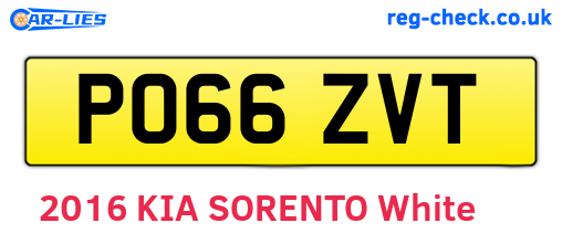 PO66ZVT are the vehicle registration plates.