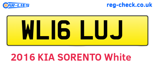 WL16LUJ are the vehicle registration plates.