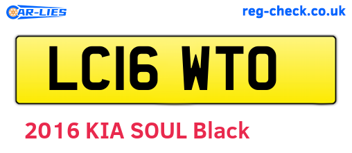 LC16WTO are the vehicle registration plates.