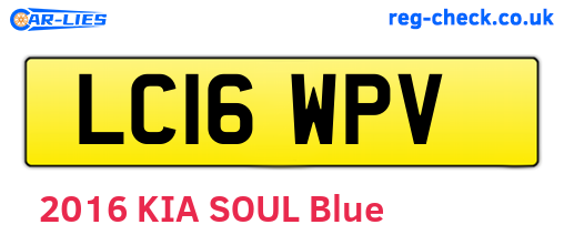 LC16WPV are the vehicle registration plates.