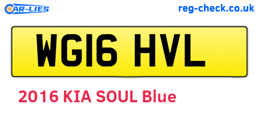 WG16HVL are the vehicle registration plates.