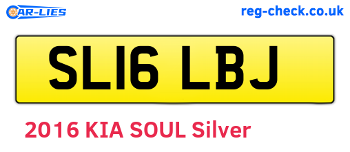 SL16LBJ are the vehicle registration plates.
