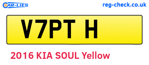 V7PTH are the vehicle registration plates.