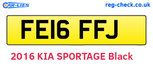 FE16FFJ are the vehicle registration plates.