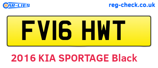 FV16HWT are the vehicle registration plates.
