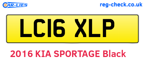 LC16XLP are the vehicle registration plates.