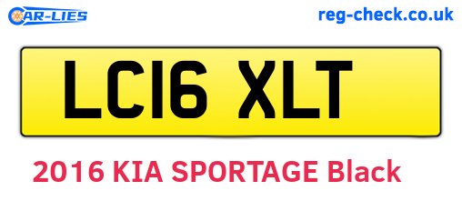 LC16XLT are the vehicle registration plates.