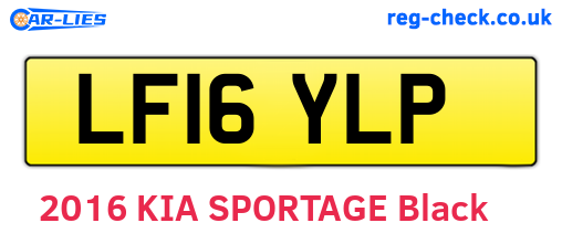 LF16YLP are the vehicle registration plates.