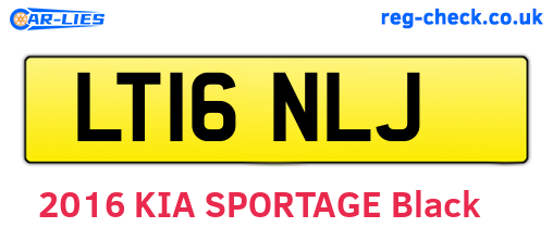 LT16NLJ are the vehicle registration plates.