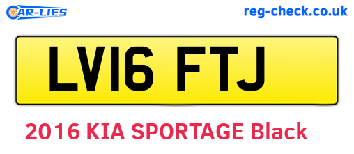LV16FTJ are the vehicle registration plates.