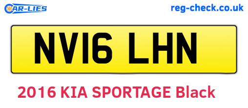 NV16LHN are the vehicle registration plates.