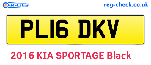 PL16DKV are the vehicle registration plates.