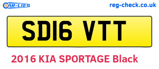 SD16VTT are the vehicle registration plates.