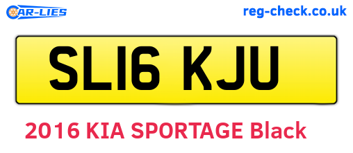 SL16KJU are the vehicle registration plates.
