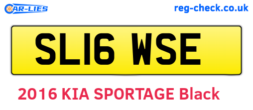 SL16WSE are the vehicle registration plates.