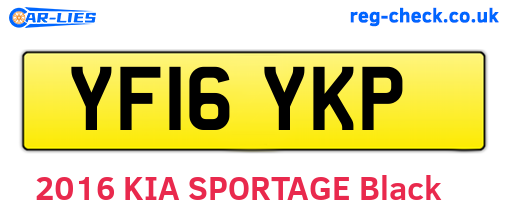 YF16YKP are the vehicle registration plates.