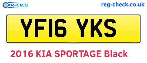 YF16YKS are the vehicle registration plates.