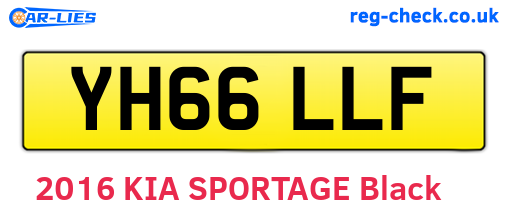 YH66LLF are the vehicle registration plates.