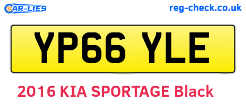 YP66YLE are the vehicle registration plates.