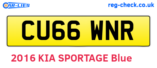 CU66WNR are the vehicle registration plates.