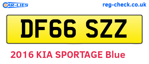 DF66SZZ are the vehicle registration plates.
