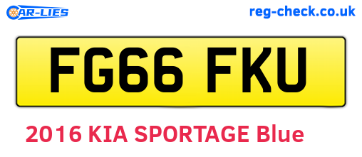 FG66FKU are the vehicle registration plates.