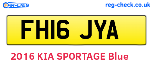 FH16JYA are the vehicle registration plates.