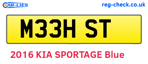 M33HST are the vehicle registration plates.