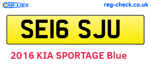 SE16SJU are the vehicle registration plates.