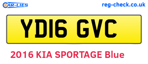 YD16GVC are the vehicle registration plates.