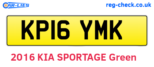 KP16YMK are the vehicle registration plates.