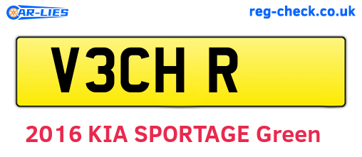 V3CHR are the vehicle registration plates.