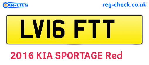 LV16FTT are the vehicle registration plates.