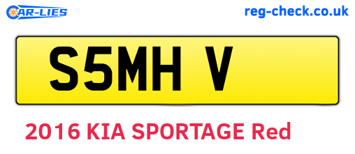 S5MHV are the vehicle registration plates.