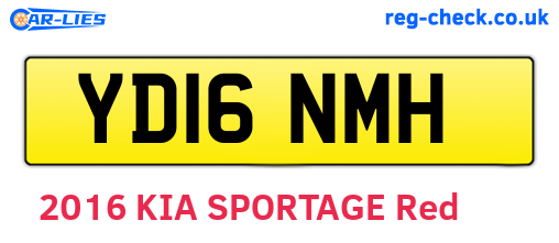 YD16NMH are the vehicle registration plates.